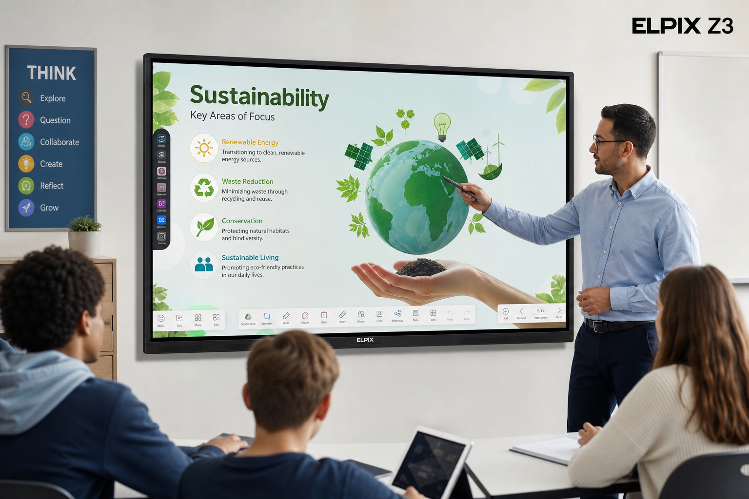 Elpix interactive panel in a classroom — how to choose