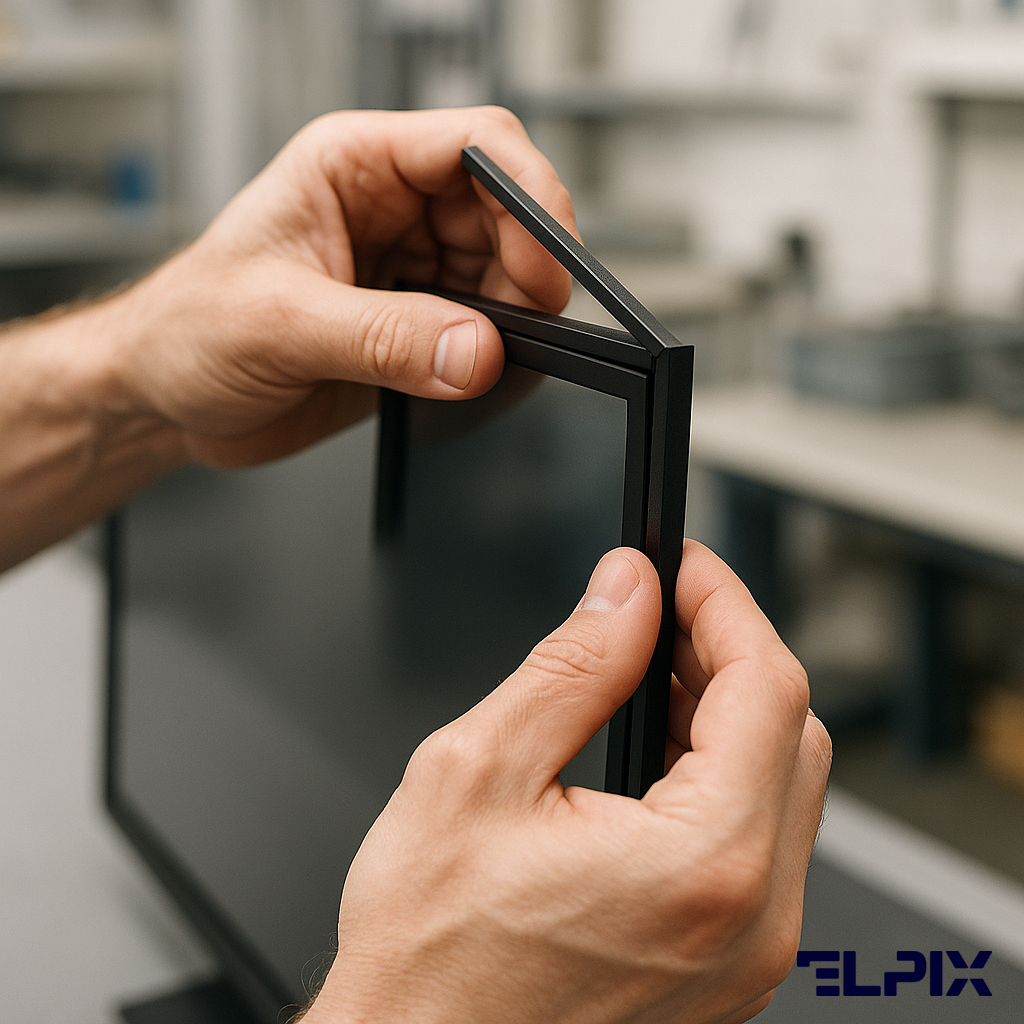 Монтаж інфрачервоної сенсорної рамки Elpix
