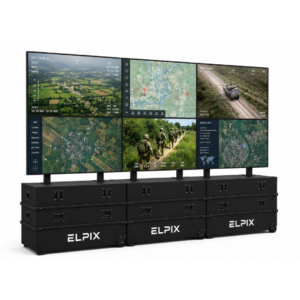 Mobile video wall Elpix 3×2, 6×55″