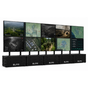 Mobile video wall Elpix 5×2, 10×55″