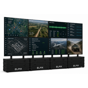 Mobile video wall Elpix 4×2, 8×55″